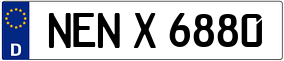 Trailer License Plate